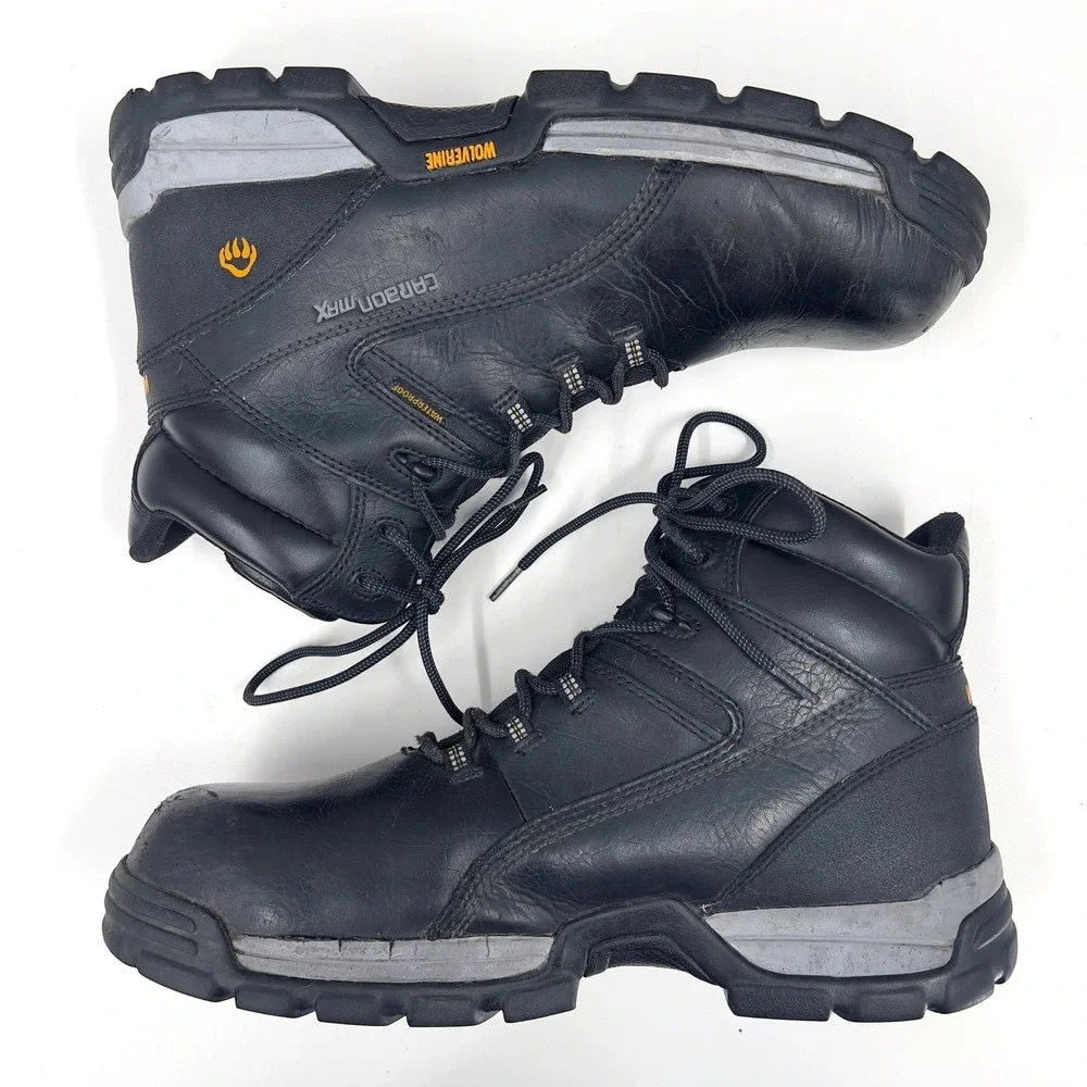 Wolverine Mens CarbonMax Work Boots Black Waterproof Safety Toe W10304 Size 14M